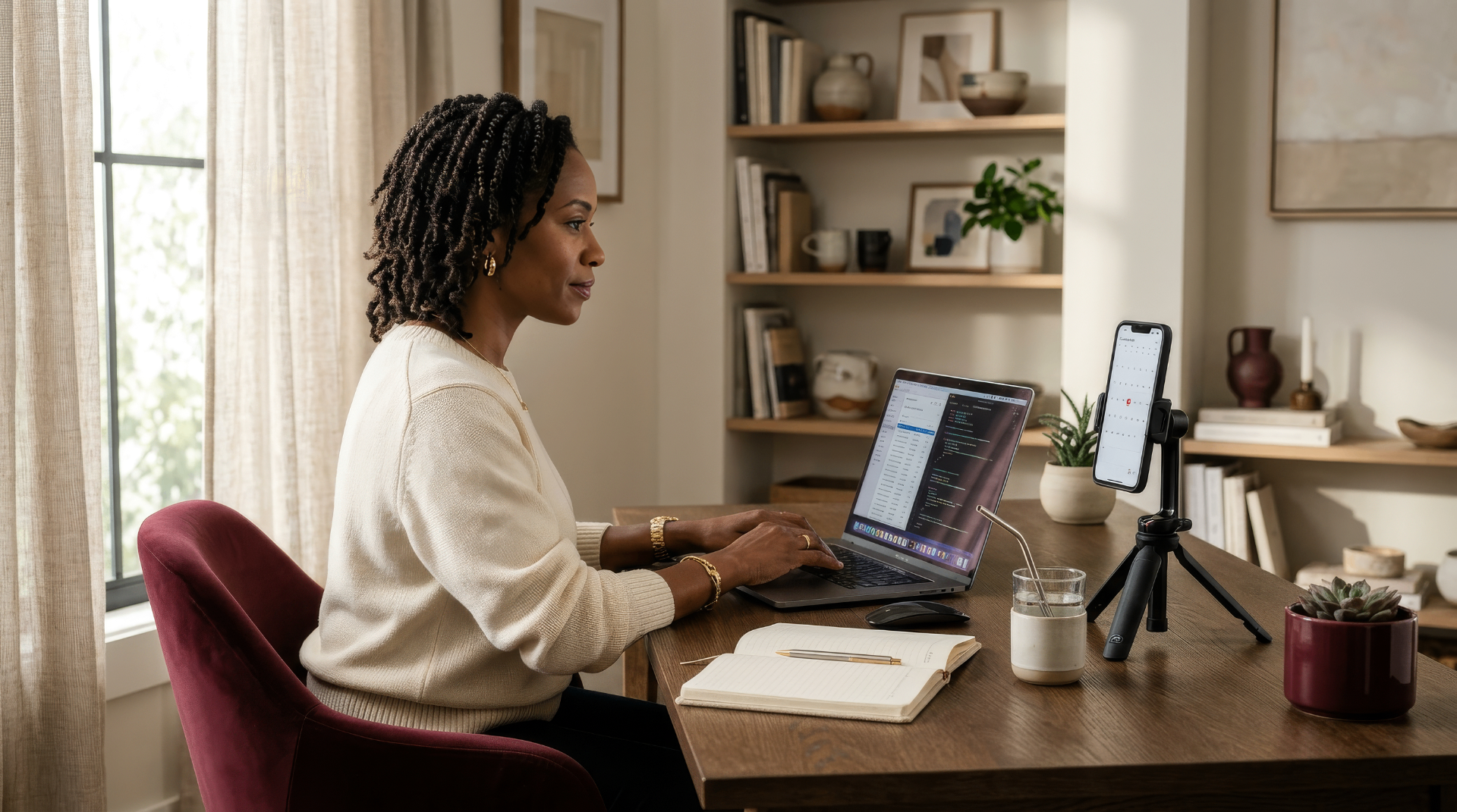 Editorial desk setup for AI Brand Ambassador article